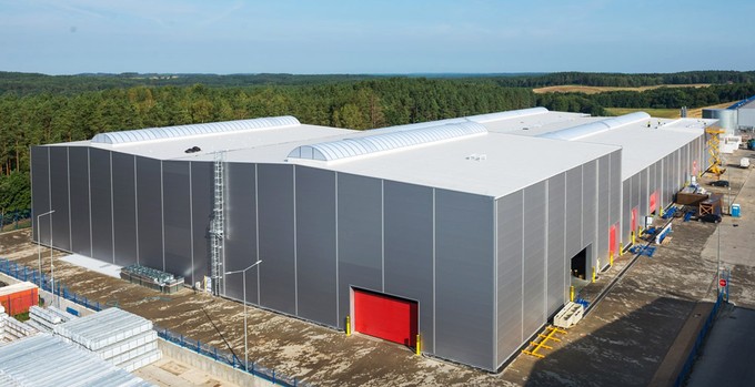 Bouw van de nieuwe productiehal van 14 duizend m²