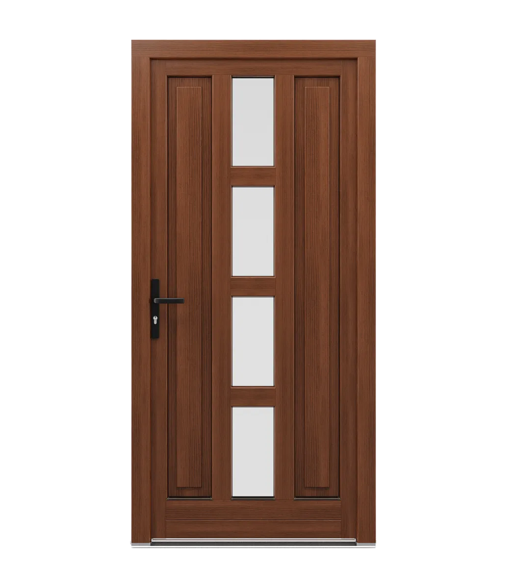 Spacers in wooden doors