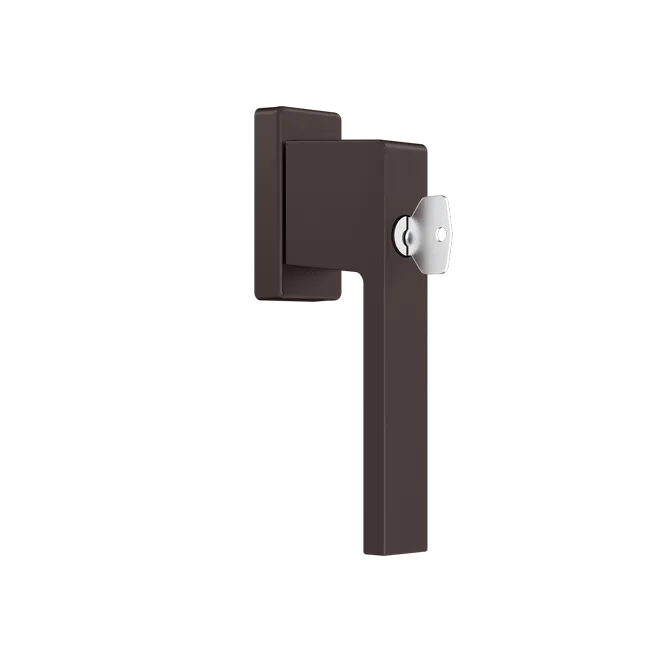 1033 - Window handle with a key - RAL8019
