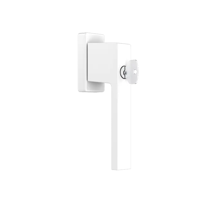1033 - Window handle with a key - RAL9016