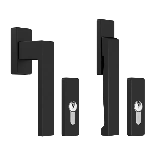 1033 - Balcony door handle - RAL9005