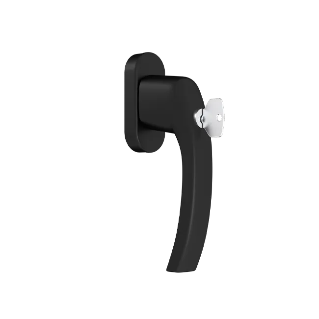 TBT - Window handle with a key - RAL9005
