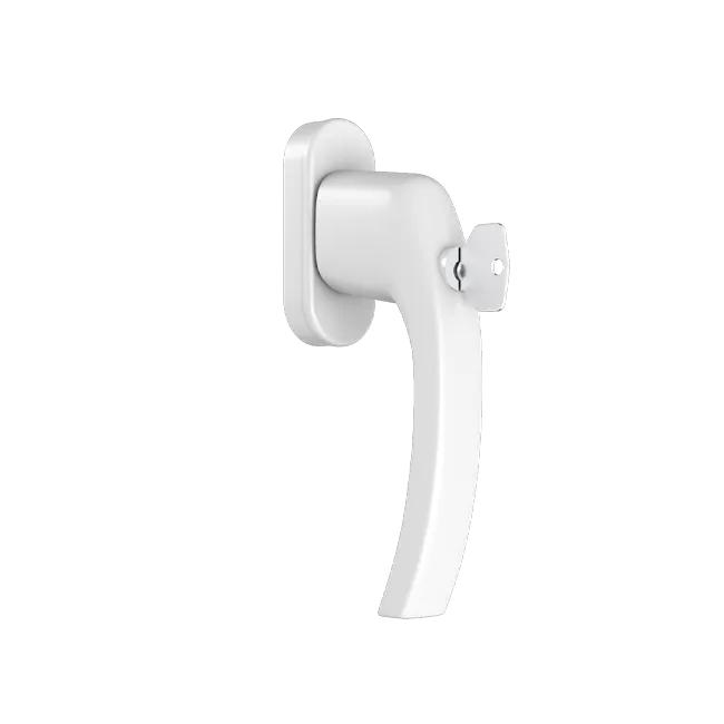 TBT - Window handle with a key - RAL9016