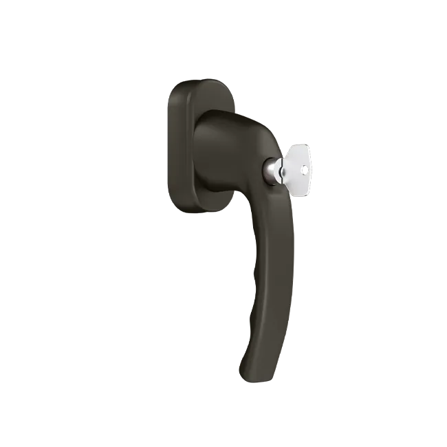 Atlanta - Window handle with a key - RAL8019