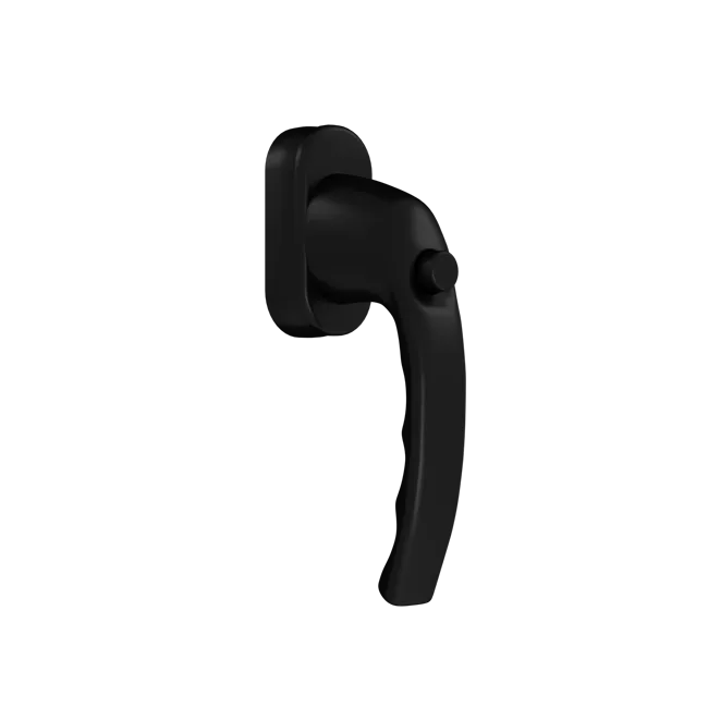 Atlanta - Window handle with a button - RAL9005