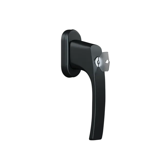 Window handle with a key - MISTRAL (RAL7016)