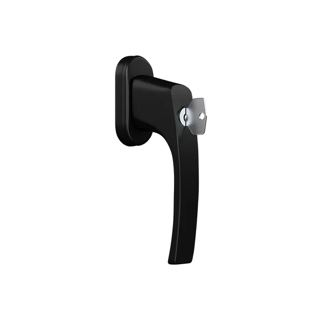 Window handle with a key - MISTRAL (RAL9005)