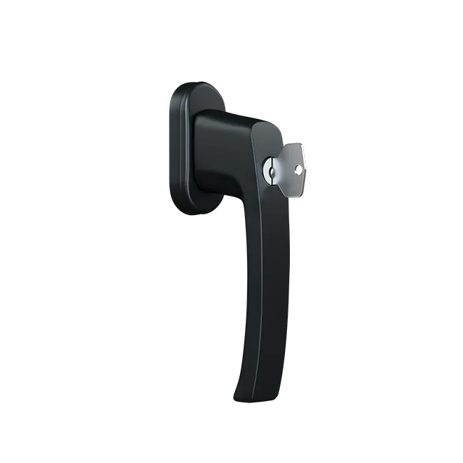 Window handle with a key - NEVADA  (RAL7016)