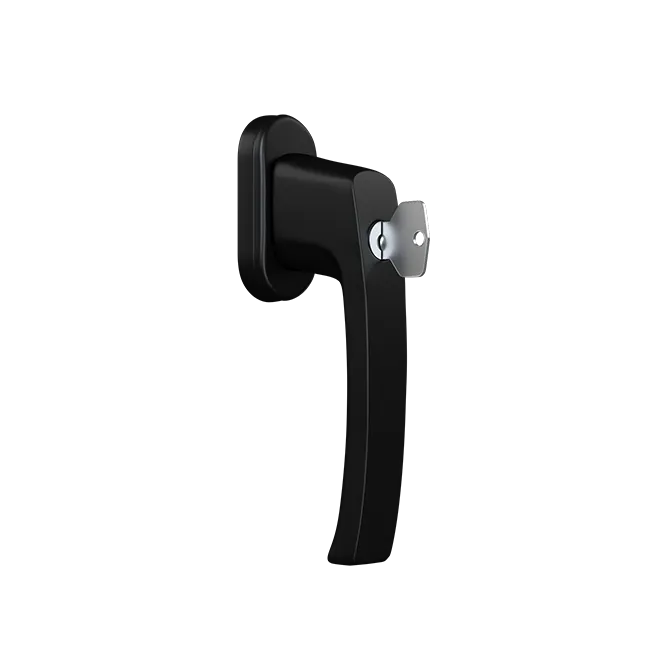 Window handle with a key - NEVADA (RAL9005)