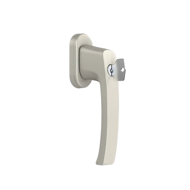 Window handle with a key - NEVADA (RAL9001)