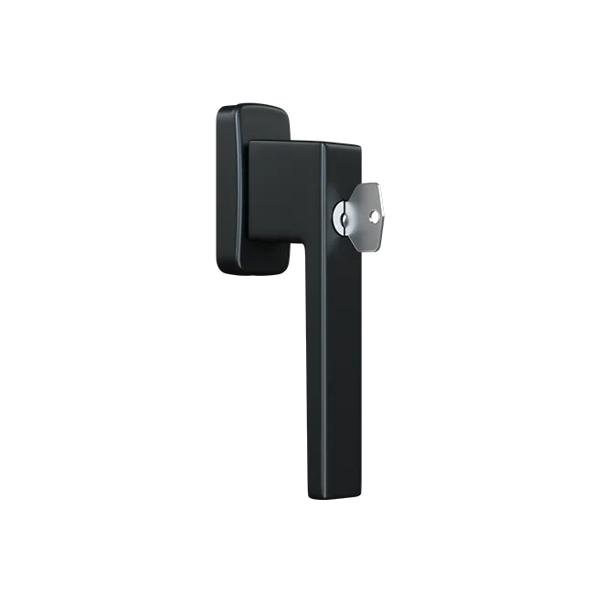 Window handle with a key - KWADRAT (RAL 7016)