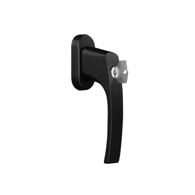 MISTRAL - Window handle with a key - RAL9005