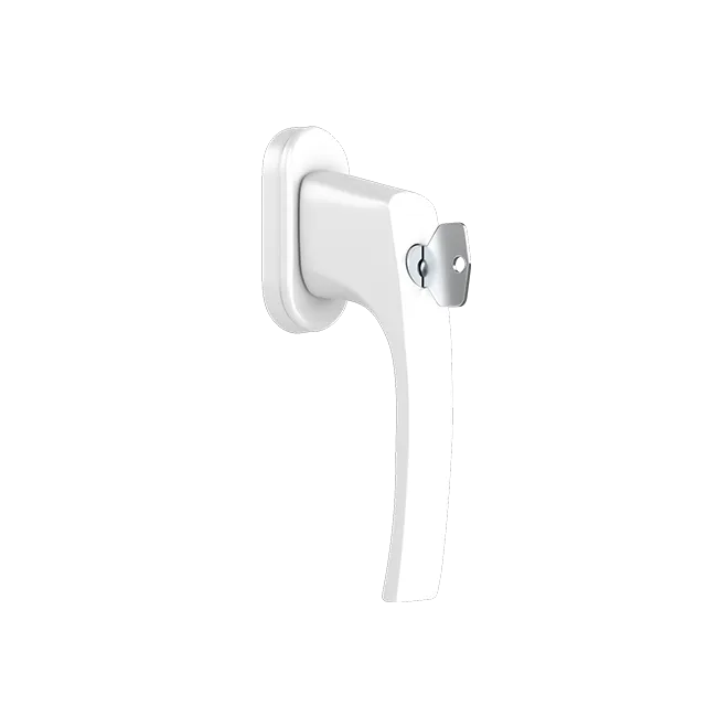 MISTRAL - Window handle with a key - RAL9016